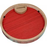 Wooden Circle Frame with Name of Allah